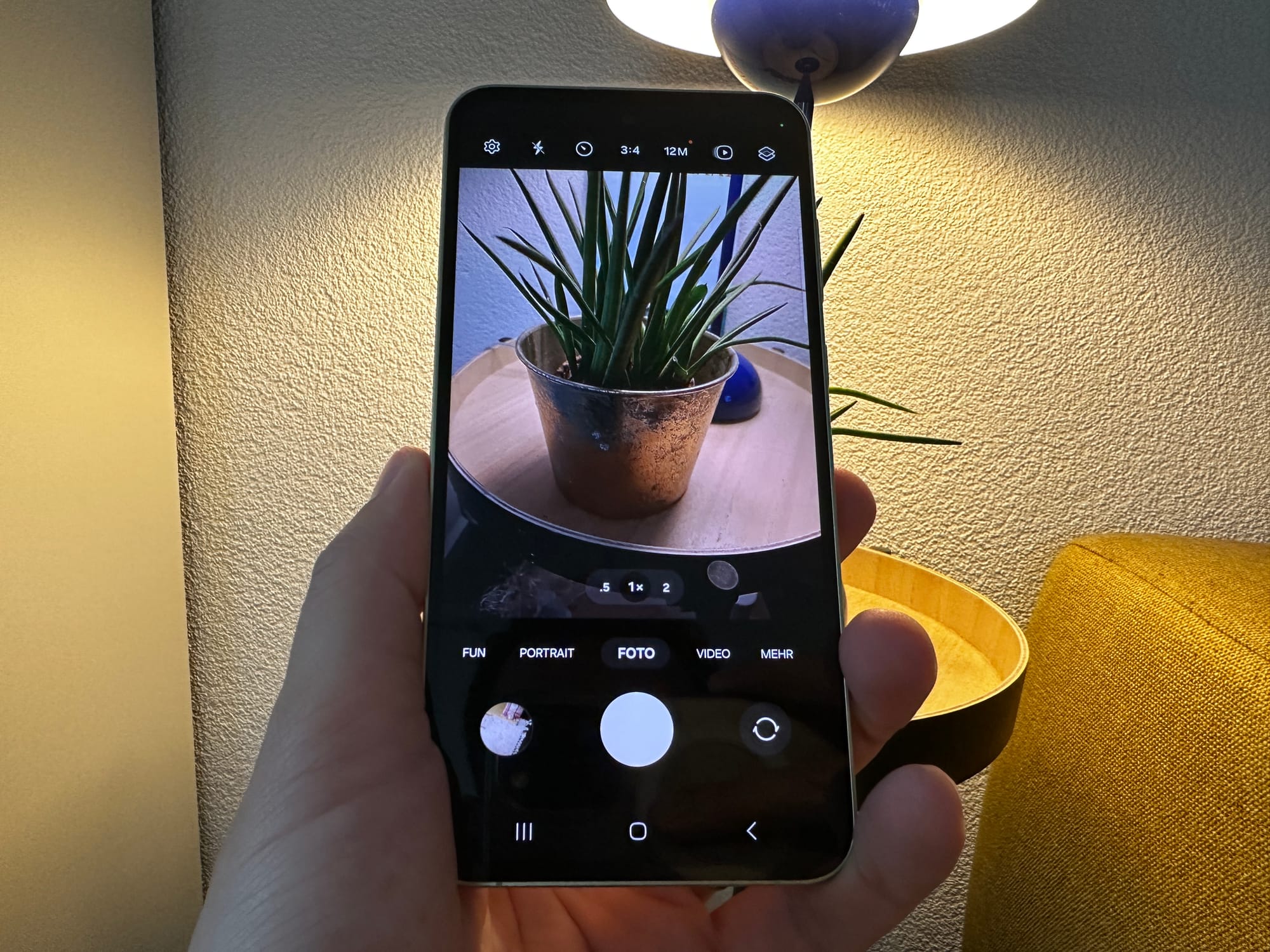Samsung Galaxy A55 mit Kamera-App