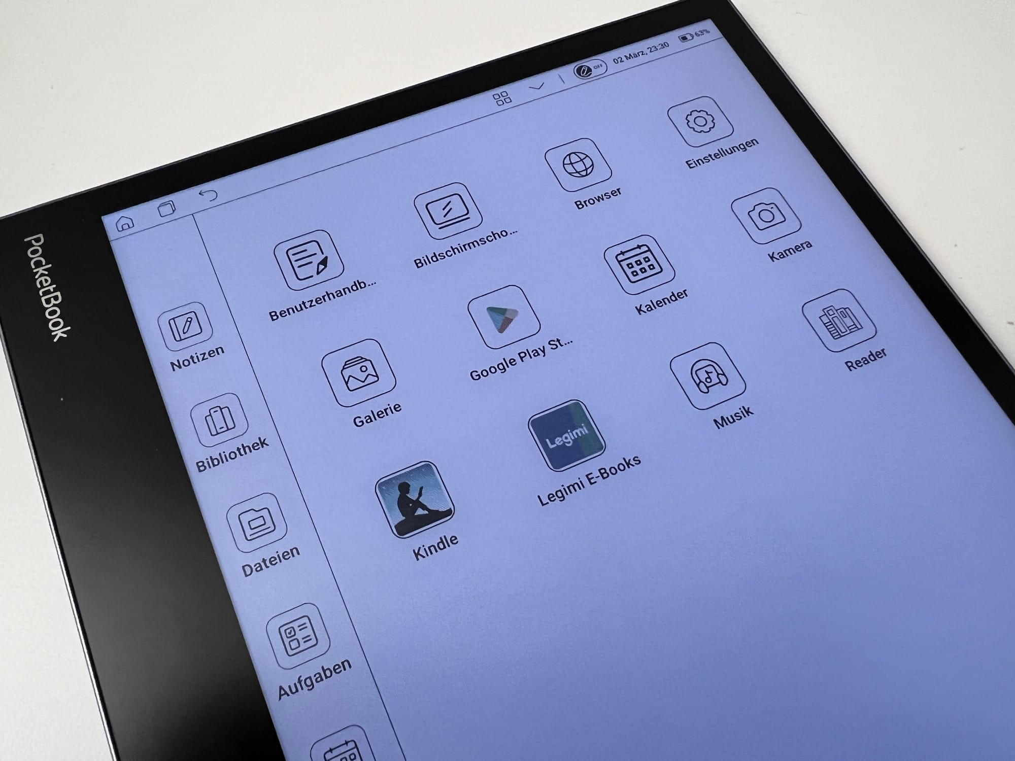 Dank dem Android-Betriebssystem können zusätzliche Apps heruntergeladen werden. Sehr nützlich!