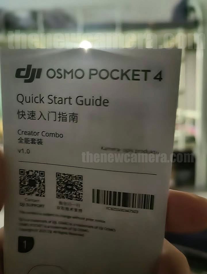 Die erste Seite des Quick Start Guides der Osmo Pocket 4.