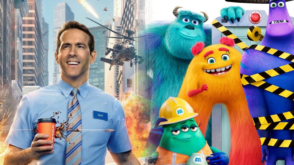 Neue Trailer zu Monster bei der Arbeit und Free Guy