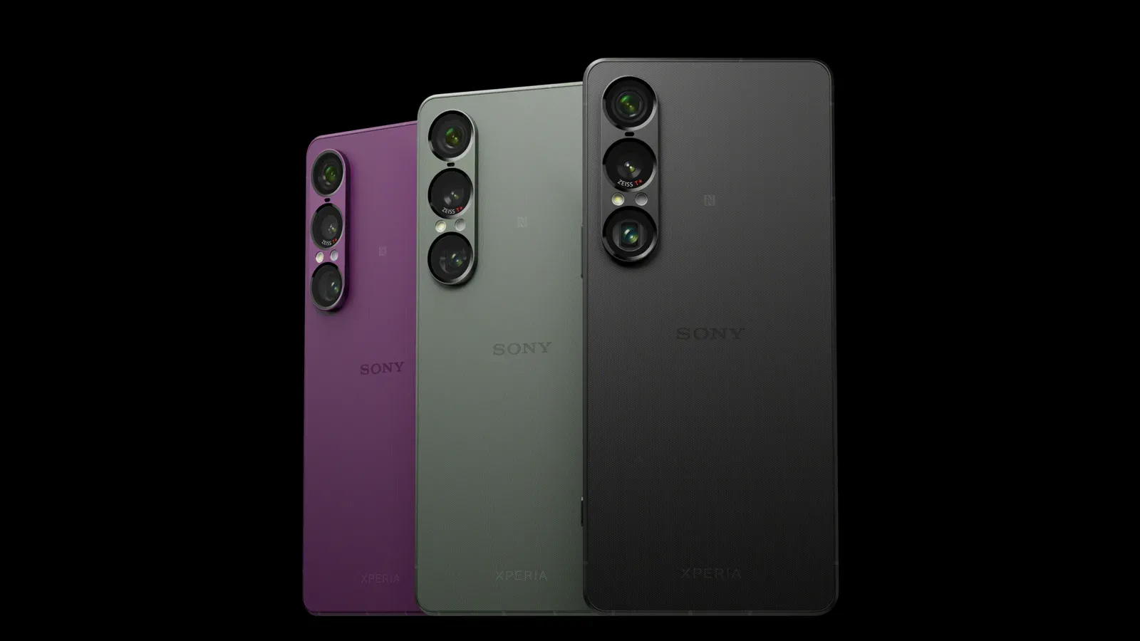 Das Sony Xperia VII in den drei Farbvarianten