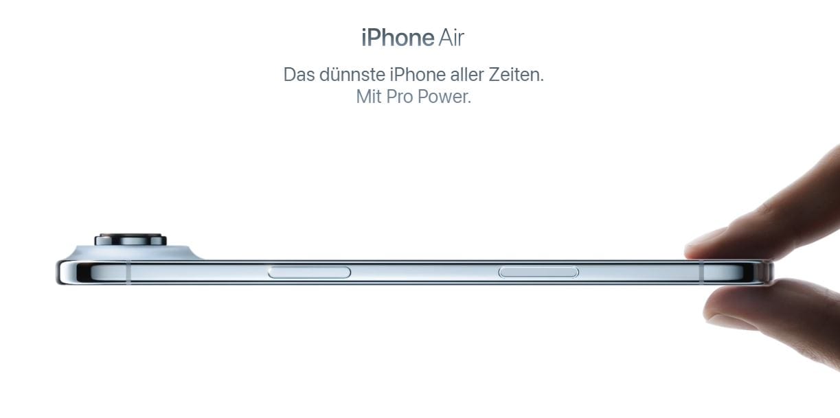 Das Apple iPhone Air ist da – und ja, es ist dünn