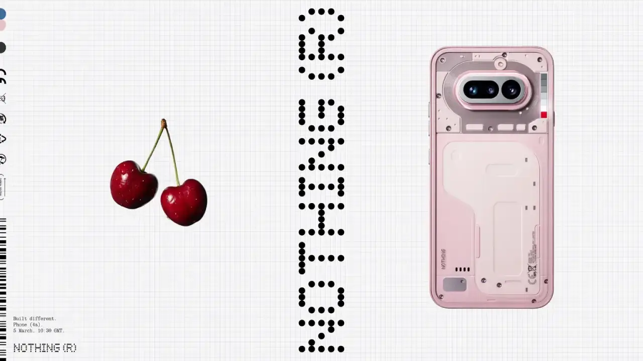 Nothing zeigt das Phone 4a vor Launch in Pink