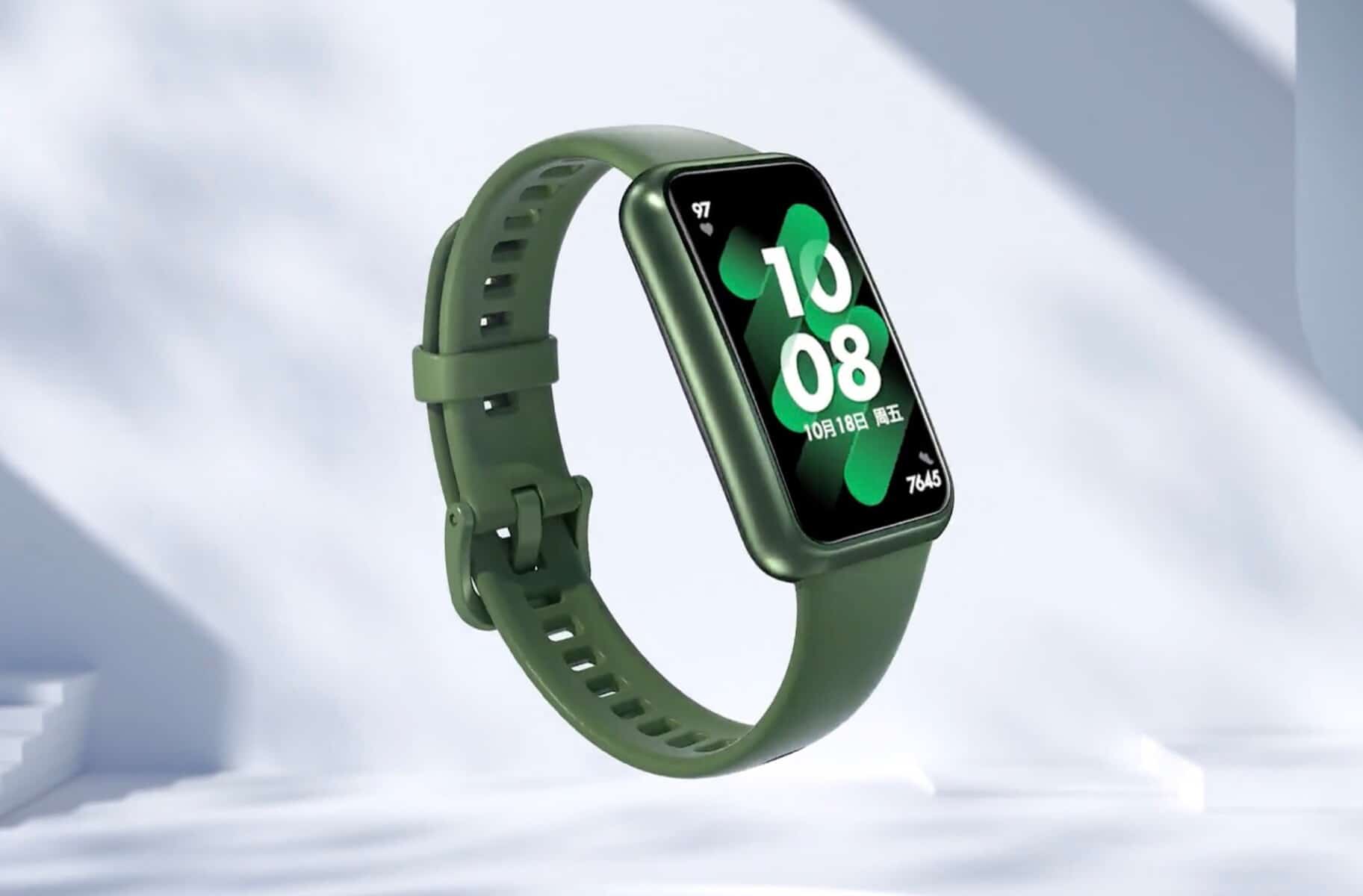 Das Huawei Band 7 in Grün