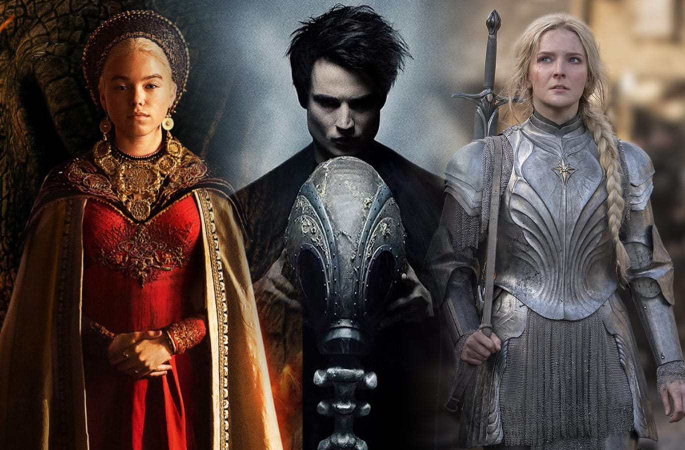 House of the Dragon, Herr der Ringe: Die Ringe der Macht und Sandman. Drei Fantasy-Serien mit gigantischem Budget.