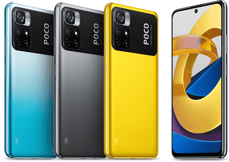 Das Poco M4 Pro 5G in verschiedenen Farben