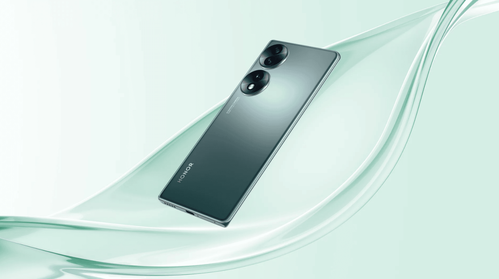 Das Honor 70 in Grün