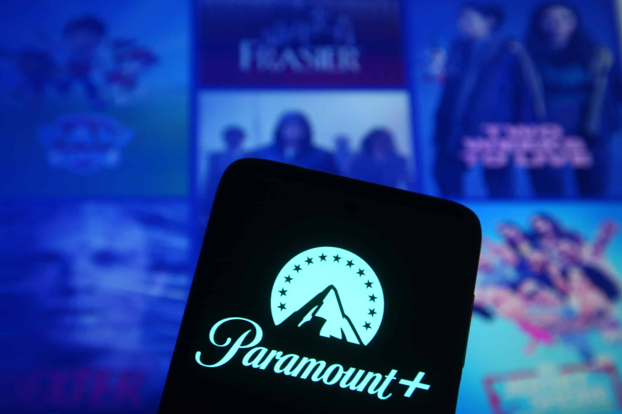 Logo von Paramount+ Streaming-Dienst Schweiz.