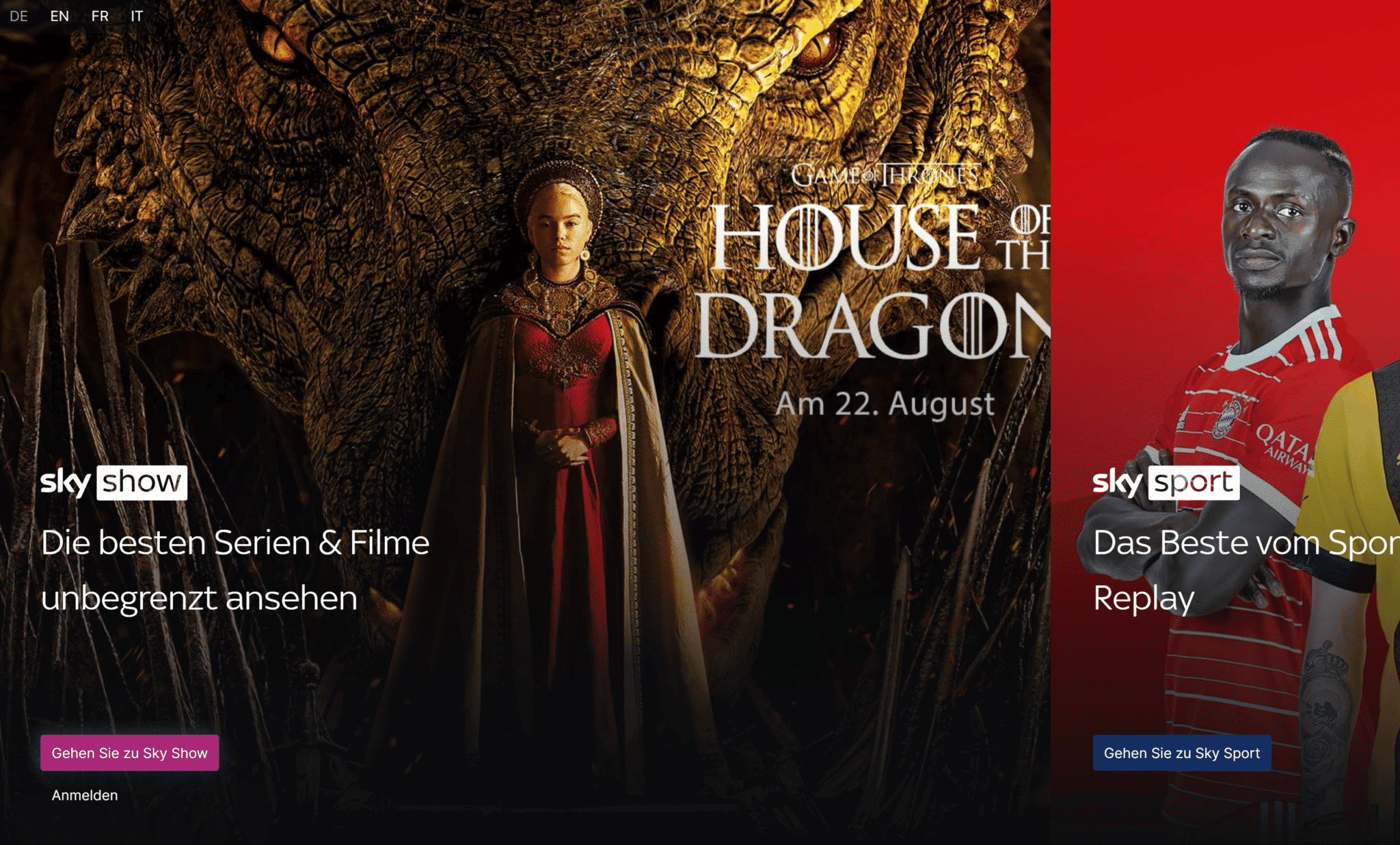 Sky Show: Neue App für Fernseher und Smartphone.