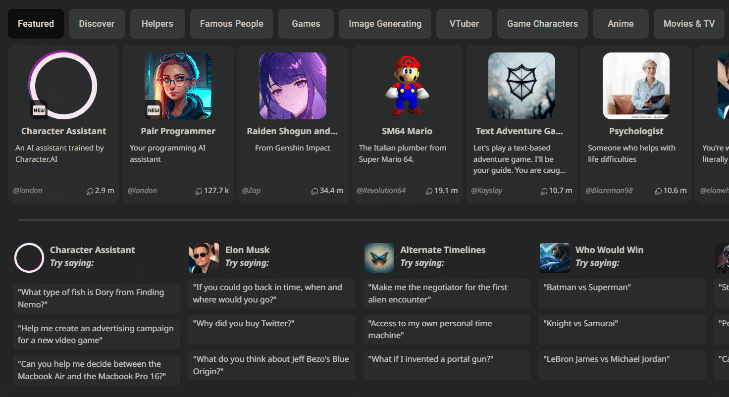 Künstliche Intelligenz: Chatbot Character.AI